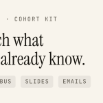 cohort — course launch kit